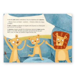 Pagina interior del cuento La FIESTA de CUMPLEAÑOS
