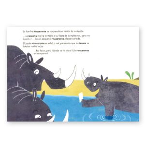 Pagina interior del cuento La FIESTA de CUMPLEAÑOS